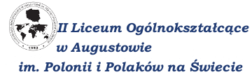 Logo II LO w Augustowie